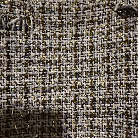 LOFT Tweed Mini Skirt - Black, White, and Gold - Picture 2 of 4